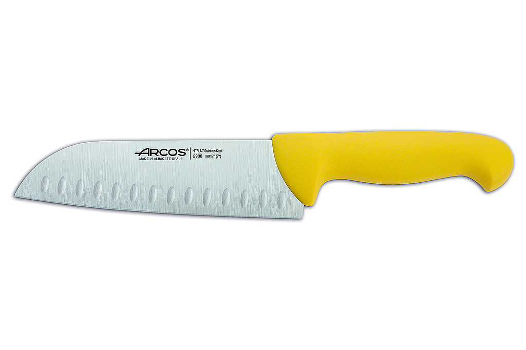 couteau santoku alvéolé 180 mm