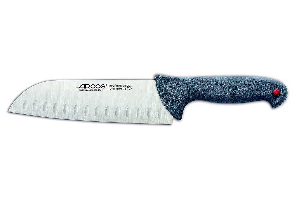 couteau santoku alvéolé 180 mm