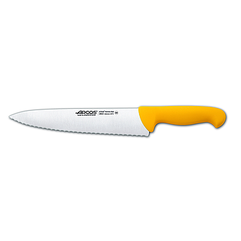couteau cuisine lame crantée 250 mm