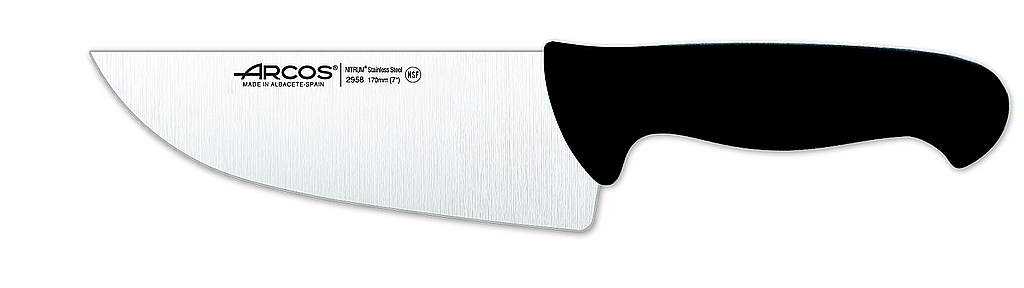 couteau boucher large 170 mm
