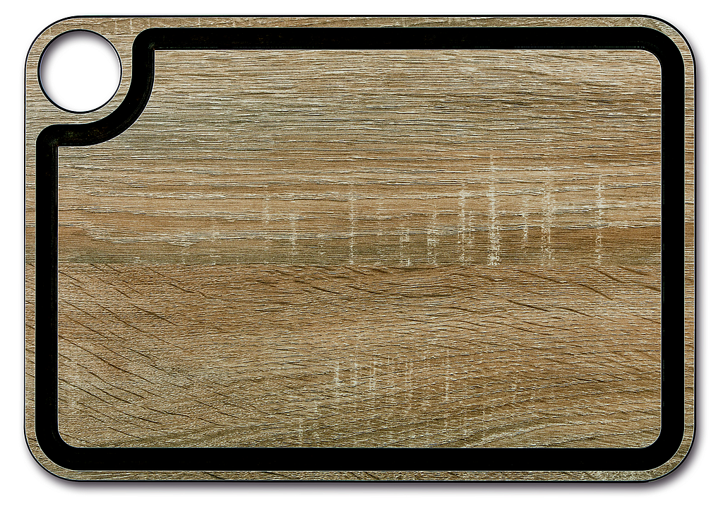 planche à découper rigole naturel 33 x 23 cm