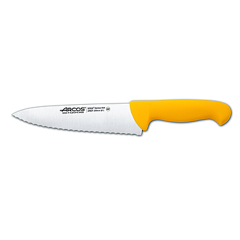 couteau cuisine lame crantée 200 mm